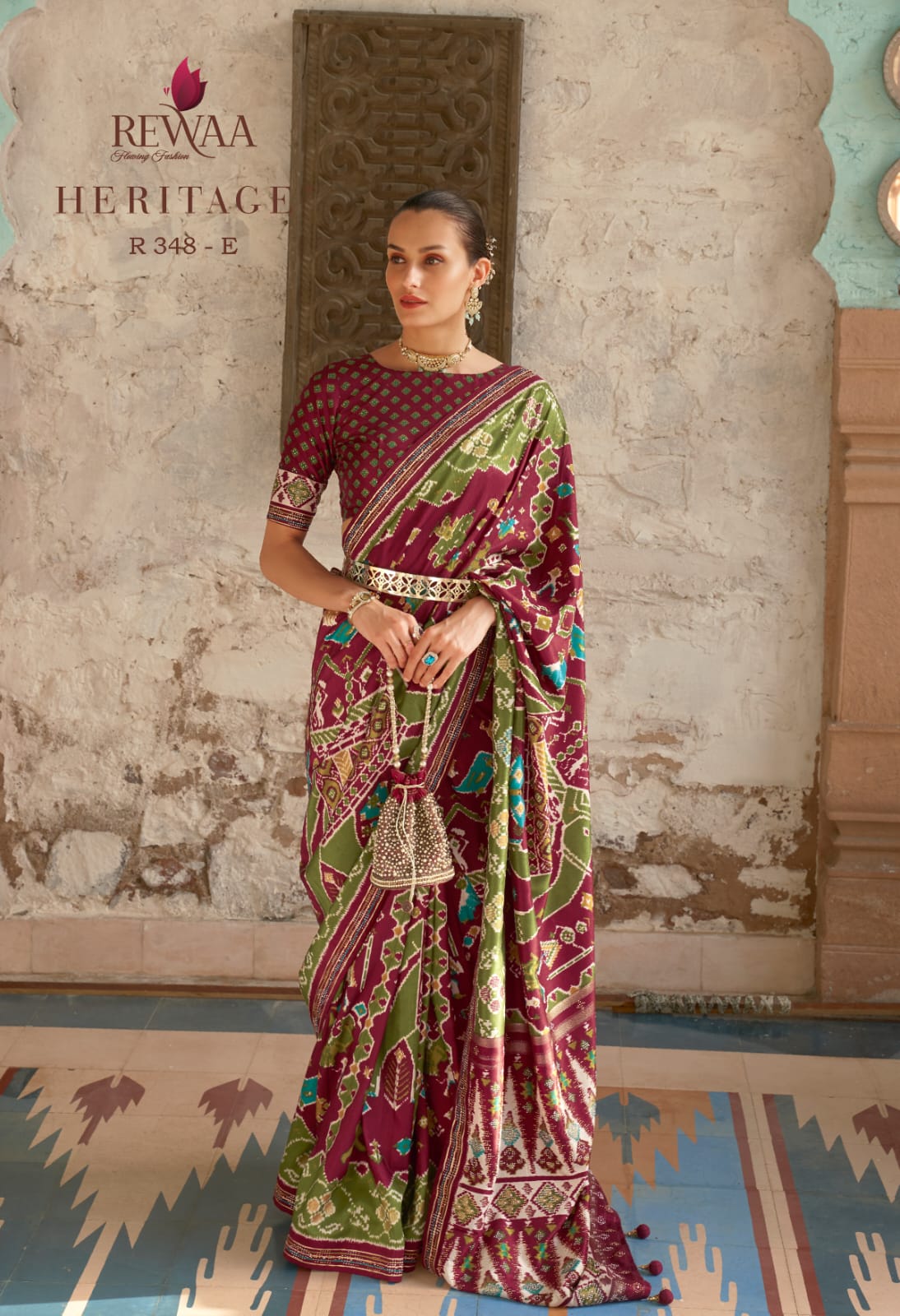 Heritage By Rewaa Pure Silk Designer Patola Sarees Exporters In India